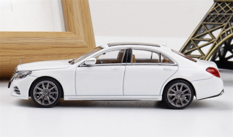 1:64 Mercedes Benz S500L W222 White Glory Model DIECAST Limited Edition 799pcs ONLY Model