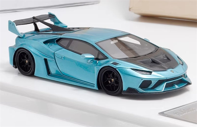 FALME Lamborghini LBWK Huracan GT LP610 Ice Blue Limited Edition 199pcs ONLY 1:64 Car Pre-built Model