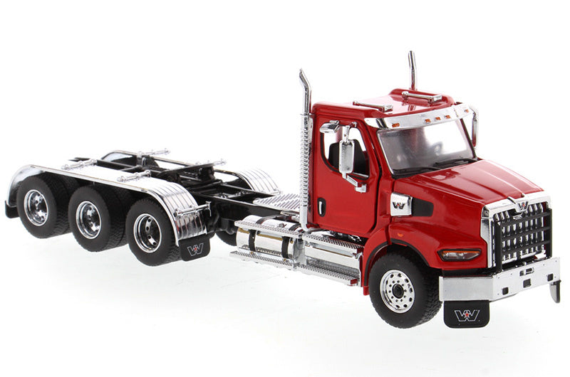 CATERPILLAR American Tractor Western Star 49X SB Tridem Day Cab in Viper Red - Cab Only 1/50 Truck Pre-built Model