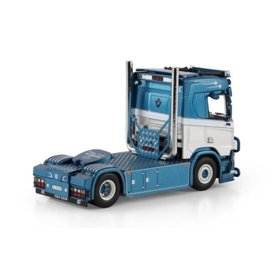 1:50 SCANIA TRANS'LOC R Normal CR20N 4X2 WSI  Blue DIECAST Model