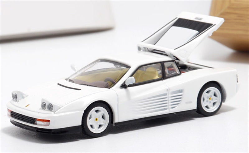 XF MODEL Ferrari Testarossa F110 supercar White 1:64 Car Pre-built Model view1