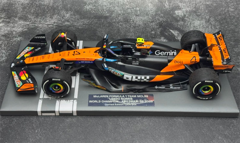 1:18 McLaren MCL39 Norris Winner Abu Dhabi 2025  MINICHAMPS Limited Edition 1200PCS ONLY Resin Model