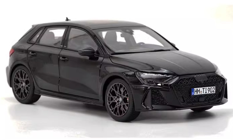 NOREV 2025 Audi RS3 A3 black 1:18 Car Pre-built Model view3