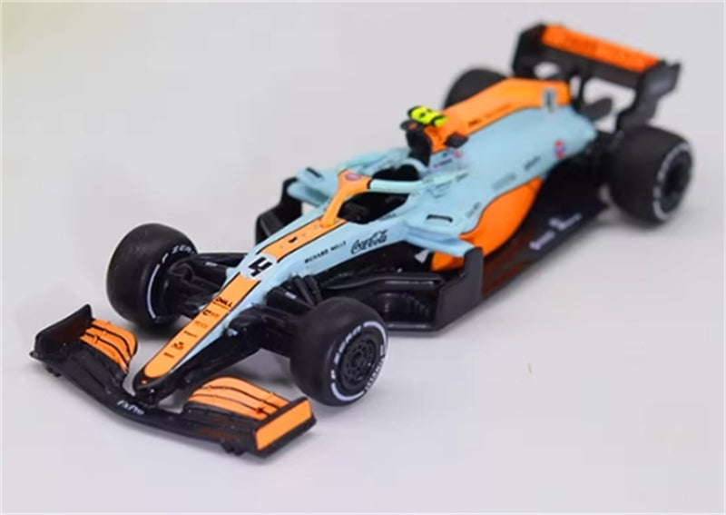 LCD-MODELS-MODELS Mclaren MCL35M Monaco Gulf Edition No.3 Ricciardo & No.4 Norris 2 Car Set Limited Edition 4000PCS ONLY 1:64 car Pre-built Model view6