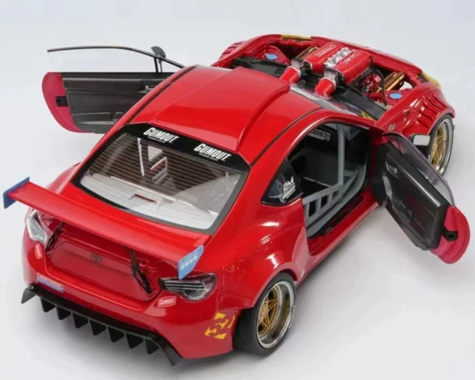 1:18 Toyota GT4586  Red  DCN LTD 999PCS ONLY DIECAST car Model