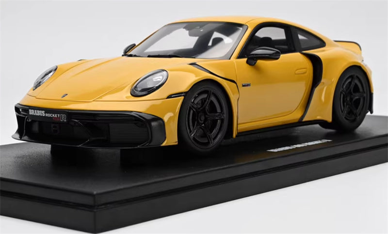 1:18 PORSCHE 911 BRABUS 900 ROCKET-R  Yellow  GT SPIRIT w/ display box Limited Edition 504PCS ONLY Resin Car Model