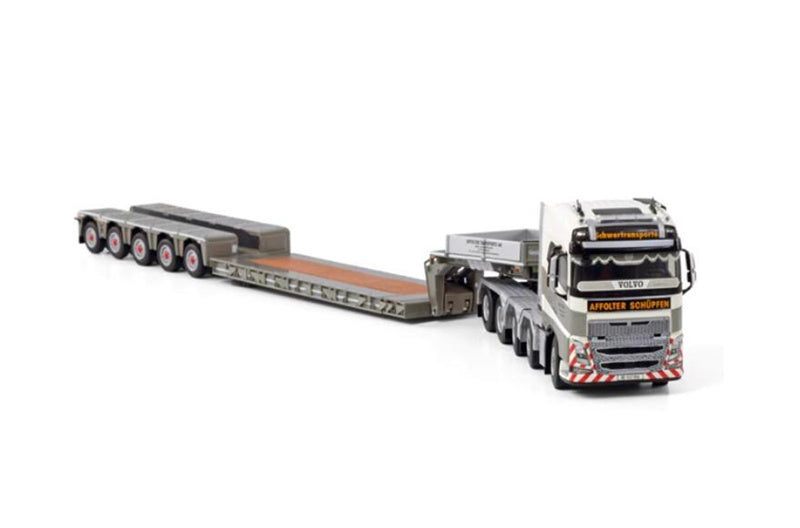 WSI VOLVO FH4 GLOBETROTTER 10X4 NOOTEBOOM LOWLOADER - 5 AXLE AFFOLTER 1:50 DIECAST Truck Lorry