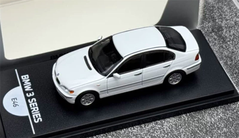 1:64 BMW 3 Series E46 4th generation white Almost Real DIECAST Civil Car Model