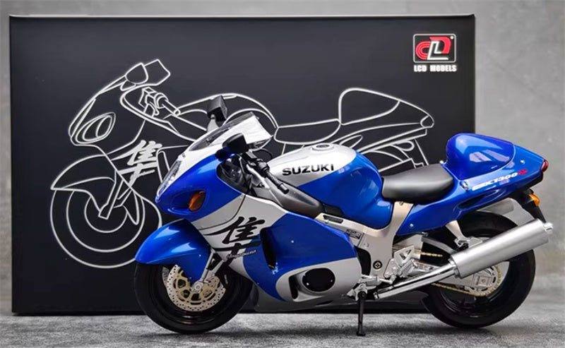 1:12 Suzuki GSX-1300R Hayabusa  blue - silver  LCD MODELS  DIECAST motorcycle Model