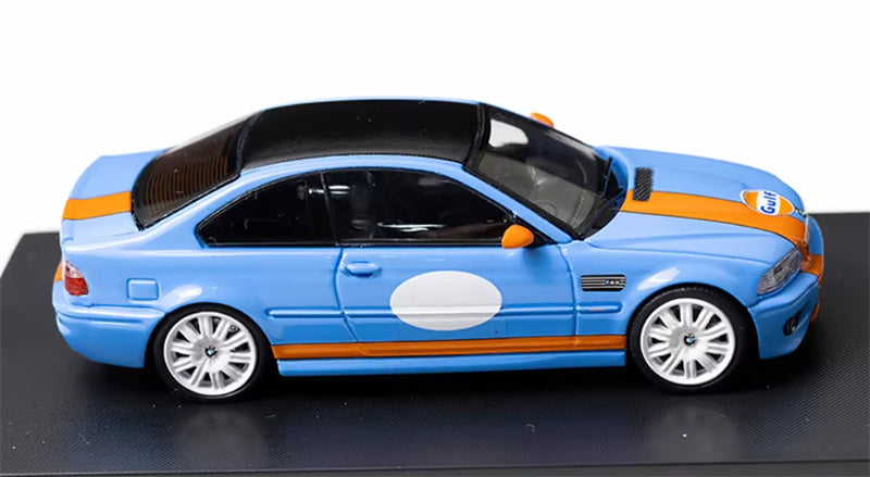 SW BMW E46 M3 GULF 1:64 car Pre-built Model view4