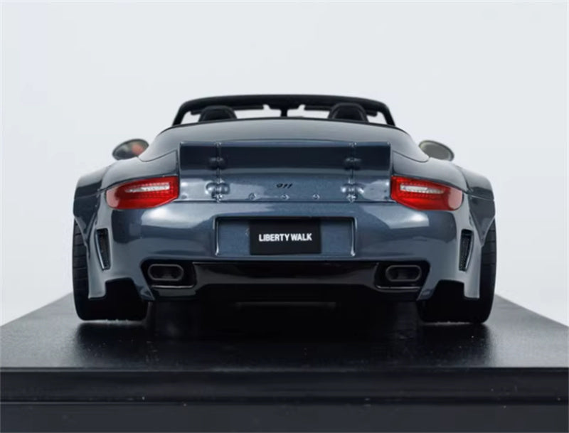 1:18 PORSCHE LB-WORKS 997 2016 Grey - Black Cover  GT SPIRIT Limited Edition Resin Car Model