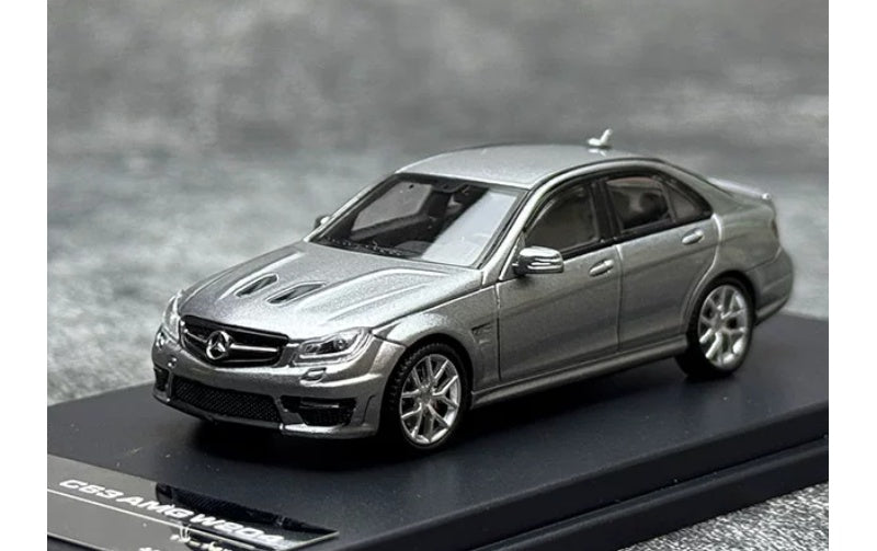 1:64 Mercedes-Benz C63 AMG W204  Titanium Gray KING MODEL  Limited Edition 799PCS ONLY DIECAST Model