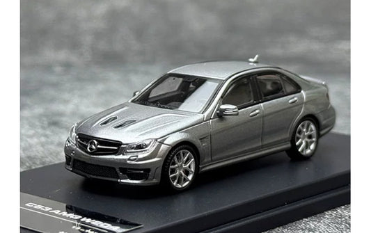 1:64 Mercedes-Benz C63 AMG W204  Titanium Gray KING MODEL  Limited Edition 799PCS ONLY DIECAST Model