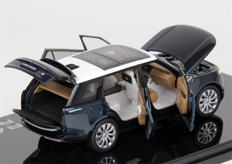 1:43 Land Rover Range Rover Honor Genesis 2022 Green - white top  LCD MODELS Extended Edition DIECAST Car Model