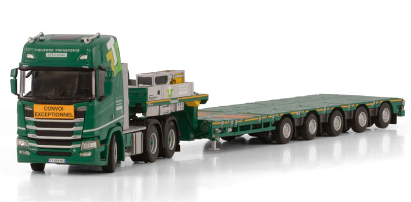 WSI SCANIA R HIGHLINE CR20H 6X4 MANOOVR - 5 AXLE Thevenon Transports Speciaux 1:50 Model