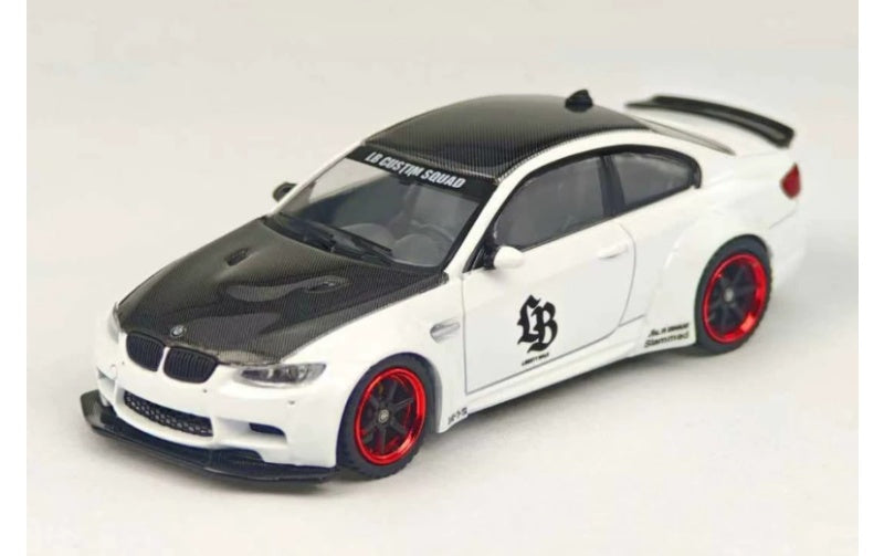 1:64 BMW LB M3 E92  White carbon cover Fine model  Limited Edition 699PCS ONLY DIECAST Model
