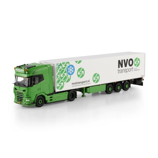 1:50 DAF HEUVELMAN GSO XG + 4X2 REEFER TRAILER 3 AXLE WSI   Diecast Model