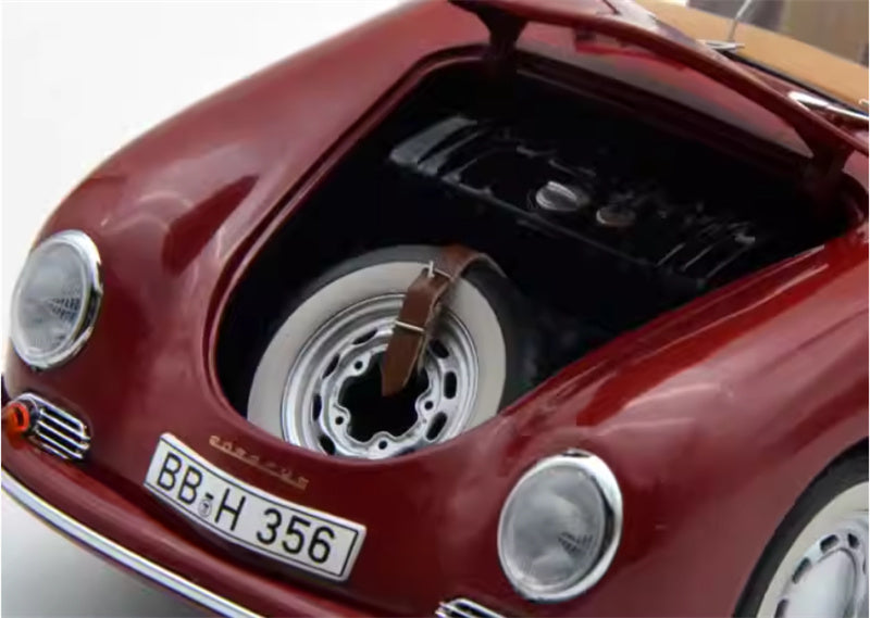 Schuco Porsche 356 A Carrera Cabriolet Red Limited Edition 1000PCS ONLY 1:18 Car Pre-built Model view10