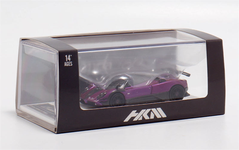 HKM Premium Pagani Zongta 760 hardtop Purple Limited Edition 999PCS ONLY 1:64 Car Pre-built Model view8