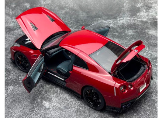 1:18 Nissan GT-R R35 2022 Vibrant Red MOTORHELIX Track Edition Limited Edition 299PCS ONLY DIECAST Model