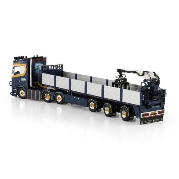 1:50 SCANIA HENRI BAUMAN S CS20N 6X2 BRICK TRAILER 3 AXLE WSI Diecast Model