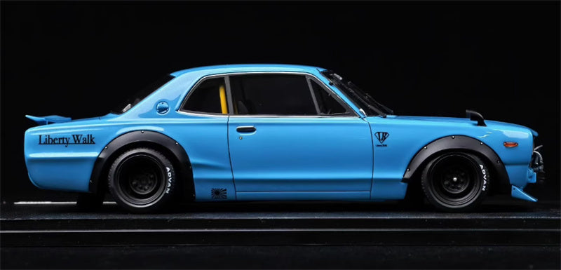 IGNITION MODEL Nissan GTR KPGC10 Blue Limited Edition 360PCS ONLY 1:18 Car Pre-built Model view5