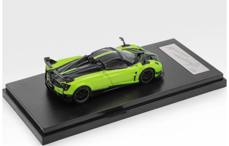 1:64 Pagani Huayra Roadster BC LCD Green Diecast Model view4