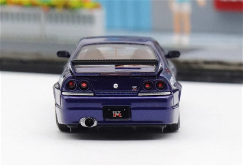 Focal Horizon Nissan Skyline GT-R R33 Nismo 400R Deep Blue Limited Edition 999PCS ONLY 1:64 Car Pre-built Model view8