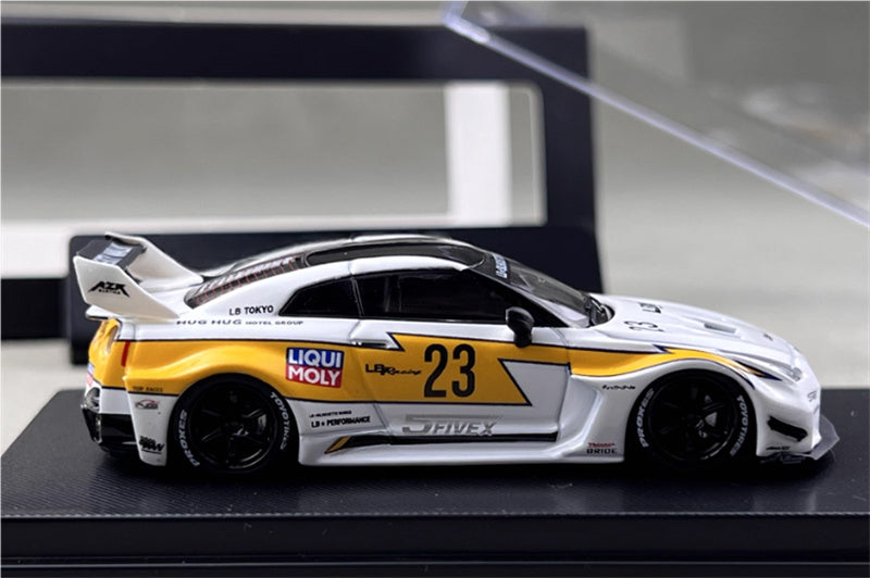 mymodelcollect Nissan 35GT-RR #23 LBWK Limited Edition lightning 1:64 Car Pre-built Model view3