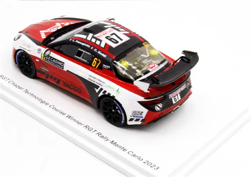 Spark Alpine A110 Rally RGT Chazel Technologie Course Winner RGT Rally Monte Carlo 2023 1:43 Car Pre-built Model view4