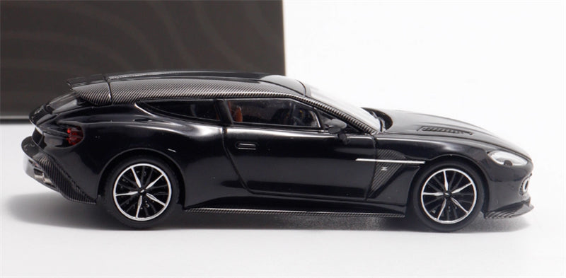 KING MODEL Aston Martin Vanquish Zagato Metal Black Limited Edition 333PCS ONLY 1:64 Car Pre-built Model view5