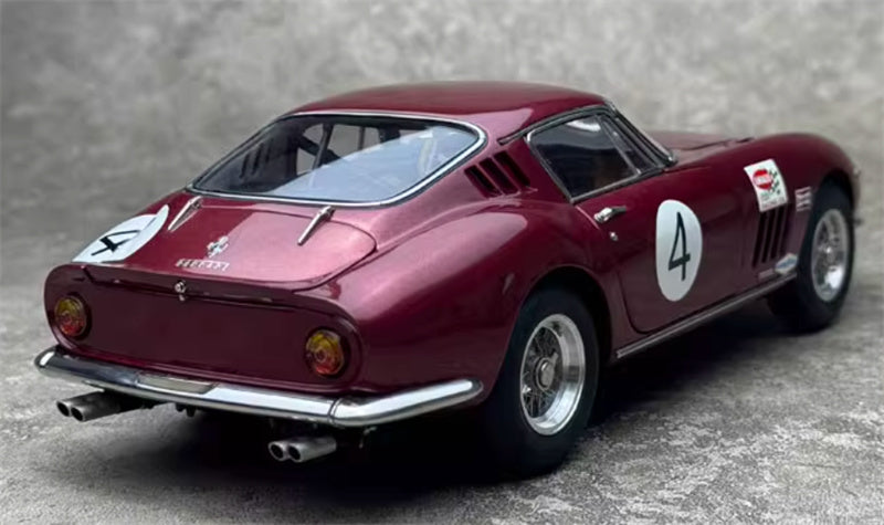 CMC Ferrari 275 GTB/C Combined Governor's and Tourist Trophy 1966 Rodriguez #4 Sprinkle red Limited Edition 1000PCS ONLY 1:18 Car Pre-built Model view5
