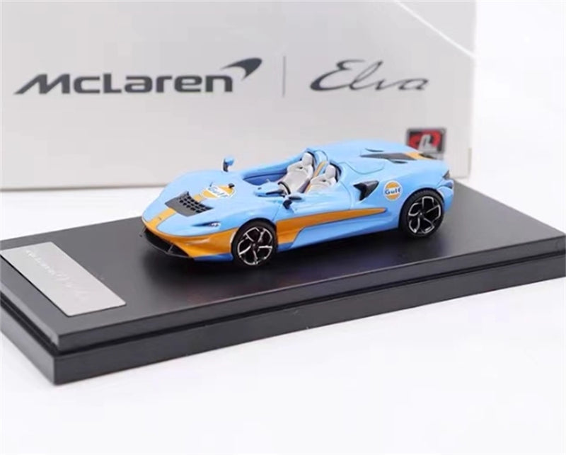 LCD-MODELS McLaren ELVA Blue Orange Gulf Open Top Super Car 1:64 car Pre-built Model view8