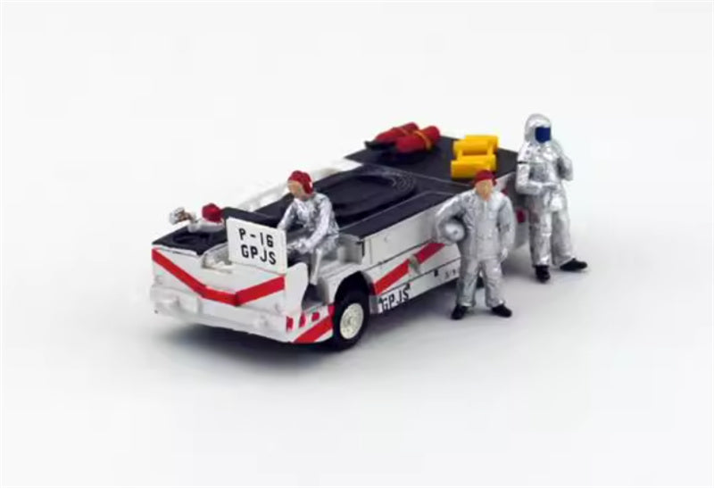 HHOWTOYS US ARMY MORDEN Fight Deck Crew & Fire Engine 1:72 Truck Pre-built Model