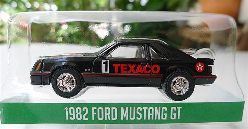 Greenlight d Mustang GT TEXACO Racing 1982 1:64 Car Pre-built Model