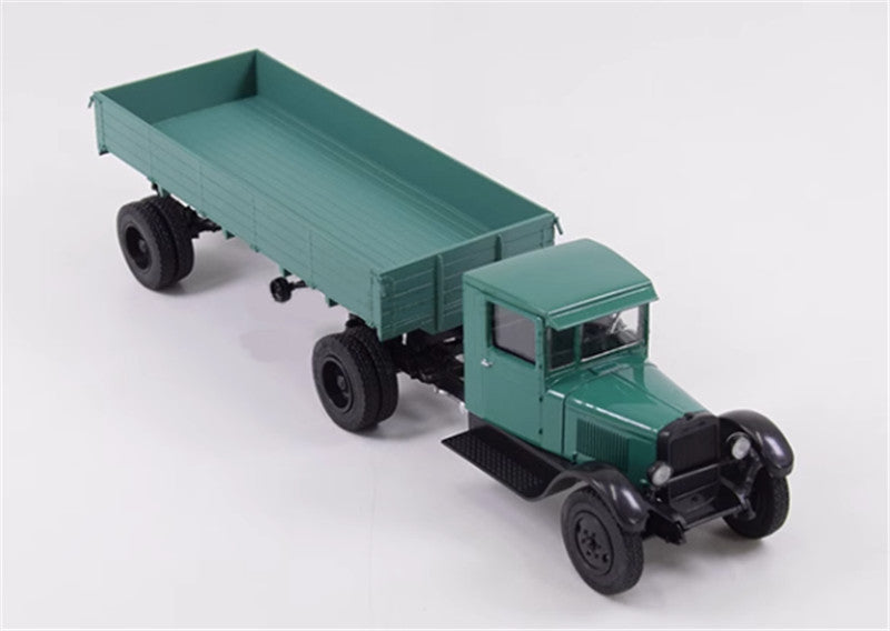 Modimio Russia ZIS-10 semi-trailer Green 1/43 Truck Pre-built Model