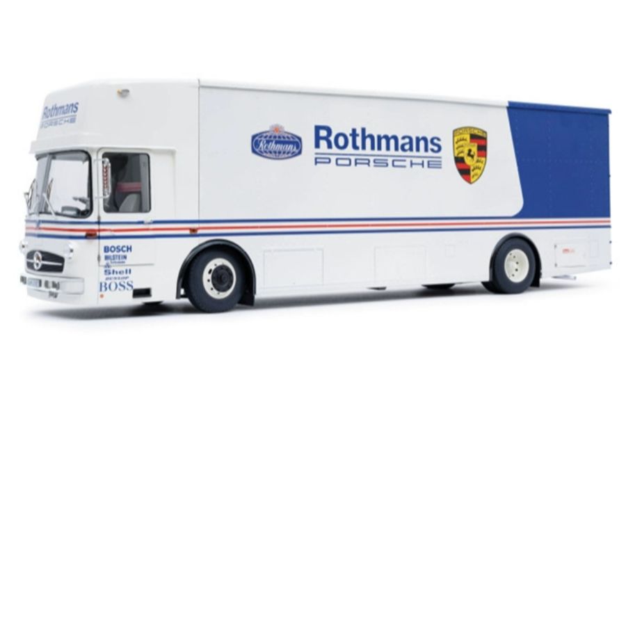 Schuco Mercedes Benz O317 K Race Trans. ROTHMANS blue/white 1/18 DIECAST Truck