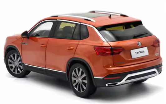 FAW Volkswagen VW TAYRON SUV orange 1:18 Car Pre-built Model view2