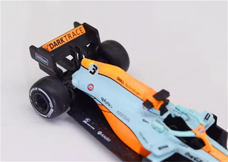 LCD-MODELS-MODELS Mclaren MCL35M Monaco Gulf Edition No.3 Ricciardo & No.4 Norris 2 Car Set Limited Edition 4000PCS ONLY 1:64 car Pre-built Model view7