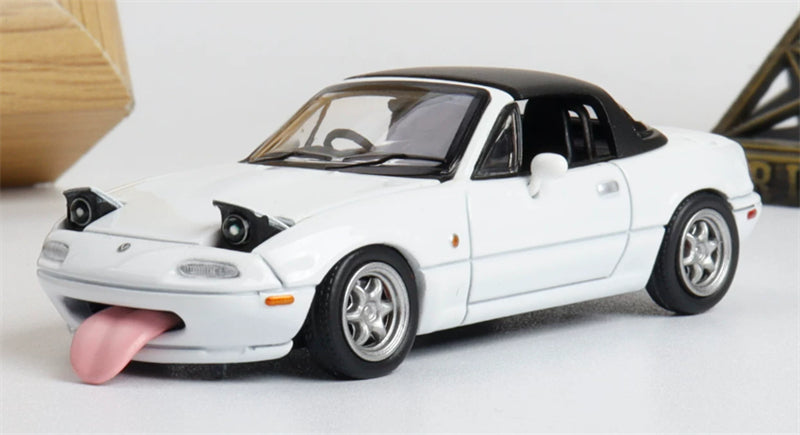 1:64 Mazda MX-5 white ATS DIECAST Civil Car Model