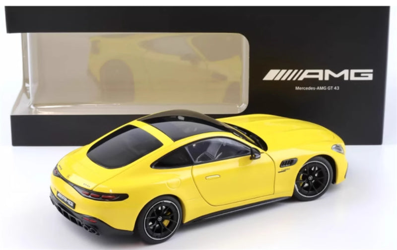 Mercedes AMG GT43 yellow 1:18 Car Pre-built Model