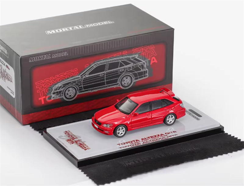 Mortal TOYOTA ALTEZZA GITA IS200 Exhibition HEC Limited red Limited Edition 1:64 Car Pre-built Model view7