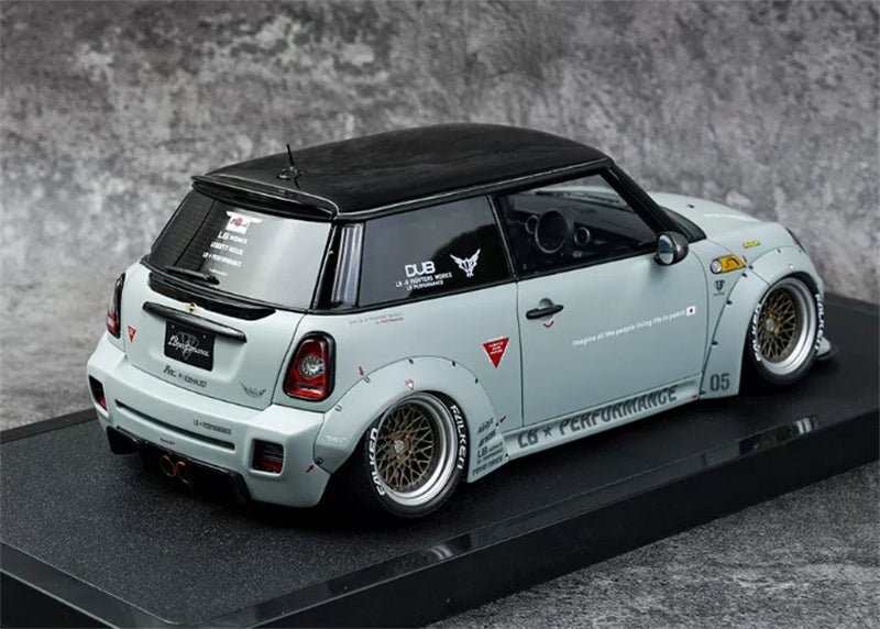1:18 MINI COOPER LB-WORKS LB NATION R56 2015 Battleship Gray OTTO Limited Edition Resin Model
