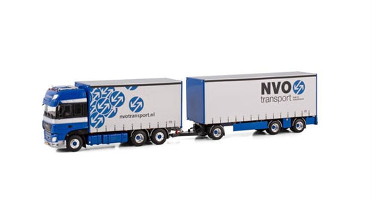 WSI  DAF XF SUPER SPACE CAB MY2017 6X2 TAG AXLE RIGED CURTAINSIDE COMBI - 6 AXLE R. STERENBORG TRANSPORT 1:50 DIECAST Truck Lorry