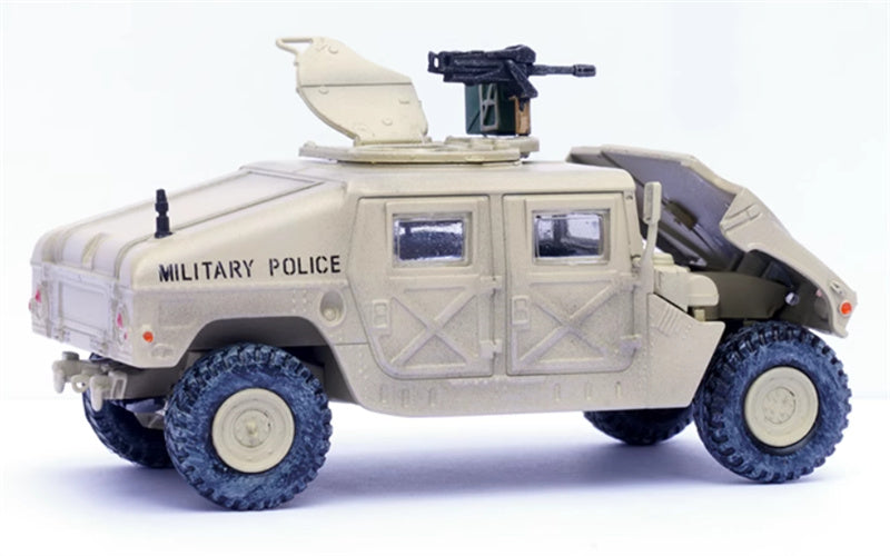 PANZERKAMPF US M998 Humvee 4x4 Utility Vehicle with Grenade Launcher Gulf 89th Military Police Brigade 92nd Regiment A Company 4th Traffic Platoon 1:64 Tank Pre-built Model