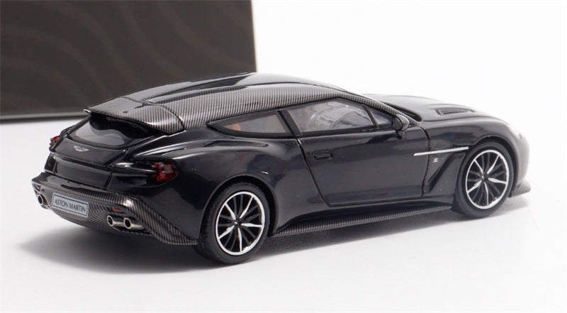 KING MODEL Aston Martin Vanquish Zagato Metal Black Limited Edition 333PCS ONLY 1:64 Car Pre-built Model view6