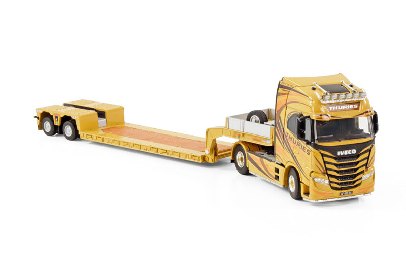 WSI IVECO S-WAY HIGH 4X2 NOOTEBOOM LOWLOADER - 2 AXLE THURIES 1/50 Truck Pre-built Model