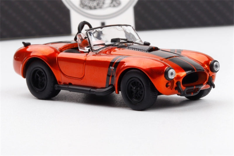 Fine Works&HM Ford Shelby 427 Cobra Orange Black Stripe Limited Edition 499PCS ONLY 1:64 car Pre-built Model view1