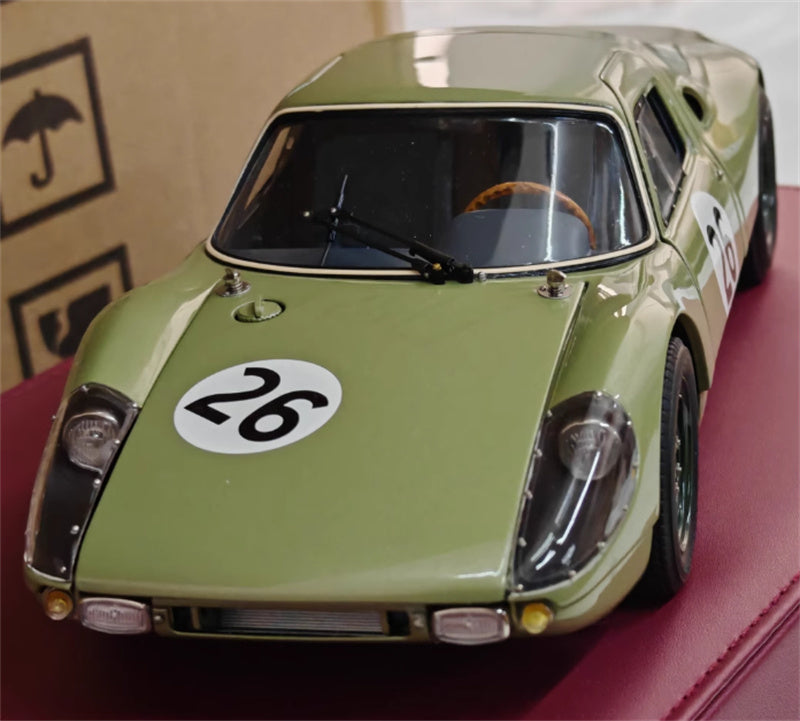 CMC Porsche 904 Carrera GTS Silverstone 1964 #26 Grass green Limited Edition 1000PCS ONLY 1:18 Car Pre-built Model view9