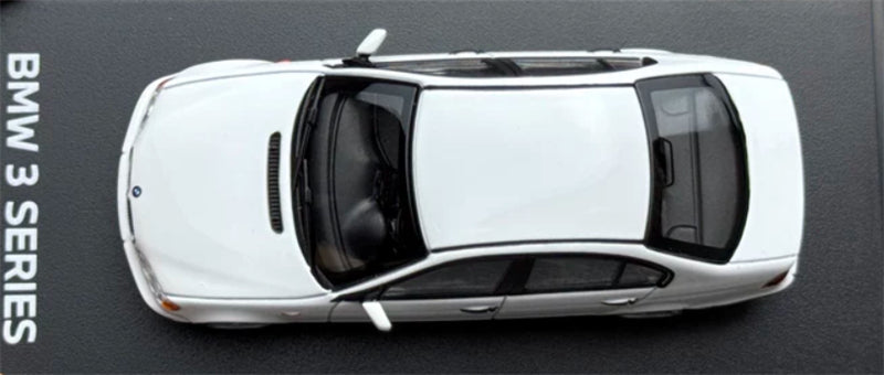 1:64 BMW 3 Series E46 4th generation white Almost Real DIECAST Civil Car Model